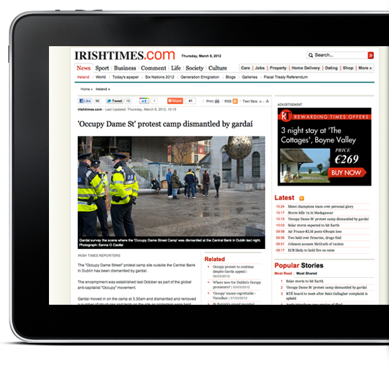 Irish Times tablet version